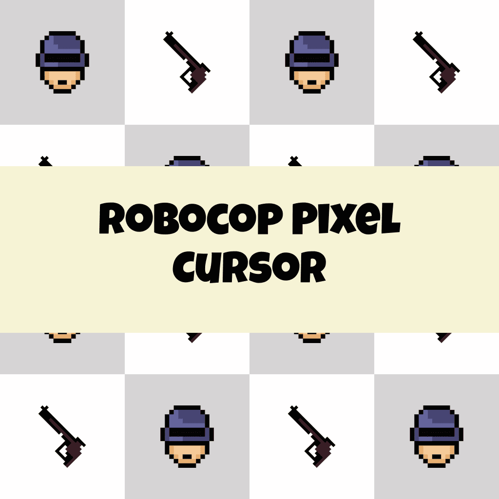 Preview Robocop Pixel cursor custom cursor pack