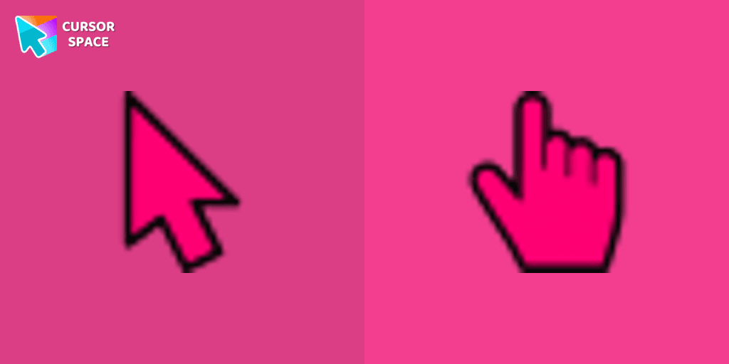 Pink cursor cursor pack
